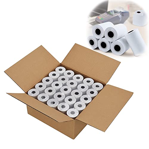 50x Thermorollen 57mm x 12mm x 50m Bonrollen Thermopapier Additionsrollen, Ersatz-Papierrollen, Kassenrollen von FungLam