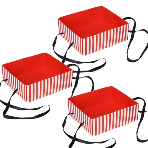 Funhoo 3 Stück Karneval Snack Tablett mit Bändern Papierbox Pappschachtel DIY Tragbare Snackboxen 50er Party Erwachsene Fasching Kostüm Zubehör Funhoo 3 Stück Karneval Snack Tablett mit Bändern Papierbox Pappschachtel DIY Tragbare Snackboxen 50er Party Erwachsene Fasching Kostüm Zubehör von Funhoo