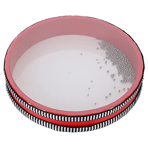 Ocean Drum Soft Waves Sound mit Metallperlen, Musiktherapie Performance für Musiker, Massives Holz, Eisensand, Rot, 8,1 X 8,1 X 1,6 Zoll Ocean Drum Soft Waves Sound mit Metallperlen, Musiktherapie Performance für Musiker, Massives Holz, Eisensand, Rot, 8,1 X 8,1 X 1,6 Zoll von Funien
