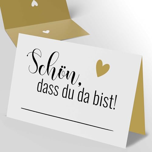Funke & Brand 50 Tischkarten „Schön, DASS du da bist“ – Colorful Love Beige - Namenskarten für die Hochzeit Funke & Brand 50 Tischkarten „Schön, DASS du da bist“ – Colorful Love Beige - Namenskarten für die Hochzeit von Funke & Brand