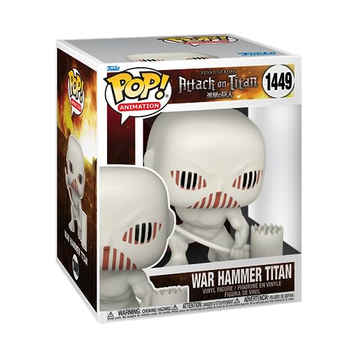 Funko Pop! Super: AOT - War Hammer Titan - Attack On Titan - Vinyl-Sammelfigur - Geschenkidee - Offizielle Handelswaren - Spielzeug Für Kinder und Erwachsene - Anime Fans - Modellfigur Für Sammler Funko Pop! Super: AOT - War Hammer Titan - Attack On Titan - Vinyl-Sammelfigur - Geschenkidee - Offizielle Handelswaren - Spielzeug Für Kinder und Erwachsene - Anime Fans - Modellfigur Für Sammler von Funko