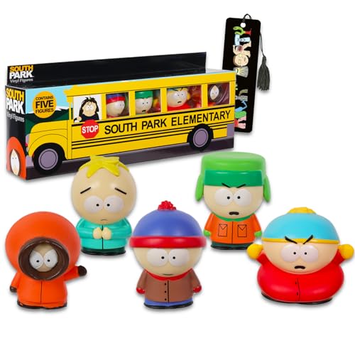 South Park Minifiguren, 5 Stück, Set mit Cupcake-Topper-Figuren einschließlich Cartman, Stan, Kenny und mehr, Partyzubehör-Set plus Lesezeichen South Park Minifiguren, 5 Stück, Set mit Cupcake-Topper-Figuren einschließlich Cartman, Stan, Kenny und mehr, Partyzubehör-Set plus Lesezeichen von Funko