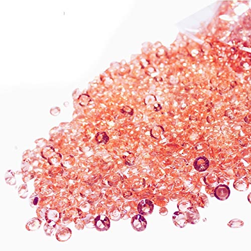 Tischkonfetti-Konfetti, Roségold, über 3.000 glitzernde Acryl-Steine in drei Größen von Funland