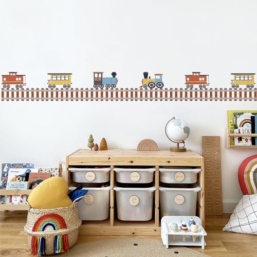 Funlife Bordüre für Kinderzimmer Babyzimmer Wandbordüre Selbstklebend Wandtattoo Eisenbahnen Transporte Autos Wandsticker für Wohnzimmer Schlafzimmer Spielzimmer Funlife Bordüre für Kinderzimmer Babyzimmer Wandbordüre Selbstklebend Wandtattoo Eisenbahnen Transporte Autos Wandsticker für Wohnzimmer Schlafzimmer Spielzimmer von Funlife