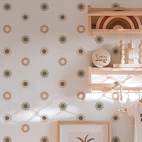 funlife 72 Stück Kamillen Blumen Boho Stil Wandaufkleber Wandsticker für Kinderzimmer, Boho Herbst Blumen Muster matte Wandtattoos, Selbstklebende PVC Wand Kunst Deko für weiße Wand, moderne Kamillen funlife 72 Stück Kamillen Blumen Boho Stil Wandaufkleber Wandsticker für Kinderzimmer, Boho Herbst Blumen Muster matte Wandtattoos, Selbstklebende PVC Wand Kunst Deko für weiße Wand, moderne Kamillen von Funlife