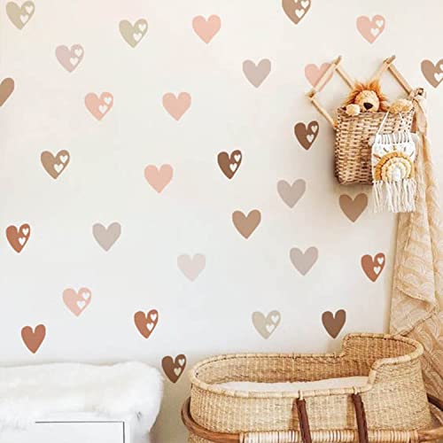 funlife 72 Stück Wandaufkleber selbstklebend, Boho Herzen, süße Herzen Wandsticker für Kinder, Mädchen, transparent PVC-Wandtattoo Wandbild für Kinderzimmer, Babyzimmer, Spielzimmer, 14,8x21cm funlife 72 Stück Wandaufkleber selbstklebend, Boho Herzen, süße Herzen Wandsticker für Kinder, Mädchen, transparent PVC-Wandtattoo Wandbild für Kinderzimmer, Babyzimmer, Spielzimmer, 14,8x21cm von Funlife