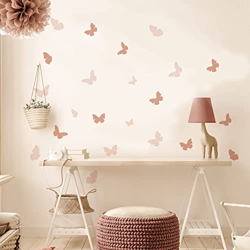 funlife Boho-Wandaufkleber für Kinderzimmer Babyzimmer, selbstklebende Wandtattoo Wandsticker, Boho-Stil-Aufkleber für Mädchen Jungen Baby, kratzfest PVC Wandaufkleber, 14,8 x 21cm Pink Schmetterlinge funlife Boho-Wandaufkleber für Kinderzimmer Babyzimmer, selbstklebende Wandtattoo Wandsticker, Boho-Stil-Aufkleber für Mädchen Jungen Baby, kratzfest PVC Wandaufkleber, 14,8 x 21cm Pink Schmetterlinge von Funlife