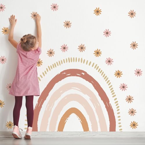 funlife Boho Wandtattoo Regenbogen Gänseblümchen Wandaufkleber Mädchen Wandsticker Schlafzimmer Babyzimmer Kinderzimmer Wanddeko funlife Boho Wandtattoo Regenbogen Gänseblümchen Wandaufkleber Mädchen Wandsticker Schlafzimmer Babyzimmer Kinderzimmer Wanddeko von Funlife