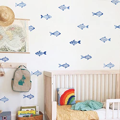 funlife Wandaufkleber Wandsticker Waldtiere für Jungen Boy, selbstklebende, matte Wandtattoos Wanddeko PVC Wandbild nur für weiße Wand, Kinderzimmer, blauer Geo-Fisch funlife Wandaufkleber Wandsticker Waldtiere für Jungen Boy, selbstklebende, matte Wandtattoos Wanddeko PVC Wandbild nur für weiße Wand, Kinderzimmer, blauer Geo-Fisch von Funlife
