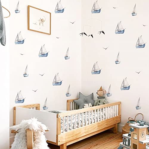 funlife Wandaufkleber Wandsticker Waldtiere für Jungen Boy, selbstklebende, matte Wandtattoos Wanddeko PVC Wandbild nur für weiße Wand, Kinderzimmer, kleines Segelboot funlife Wandaufkleber Wandsticker Waldtiere für Jungen Boy, selbstklebende, matte Wandtattoos Wanddeko PVC Wandbild nur für weiße Wand, Kinderzimmer, kleines Segelboot von Funlife
