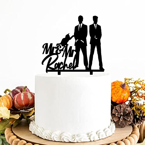 Personalisierte Hochzeitstortenaufsätze, Hochzeitsgeschenk für Schwulenpaar, Kuchenaufsätze, gleichgeschlecht, Hochzeit, Homosexuell, Schwulen, Hochzeitsdekoration, LGBT-Toppers von Funlucy