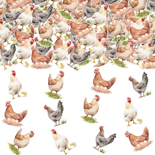 Funmemoir Huhn-Party-Dekorationen, 200 Stück, Huhn-Konfetti, Huhn-Thema, Geburtstag, Babyparty, Tischdekoration, Streukonfetti, doppelseitig, für Bauernhoftiere, Huhn-Mottoparty-Dekorationen Funmemoir Huhn-Party-Dekorationen, 200 Stück, Huhn-Konfetti, Huhn-Thema, Geburtstag, Babyparty, Tischdekoration, Streukonfetti, doppelseitig, für Bauernhoftiere, Huhn-Mottoparty-Dekorationen von Funmemoir