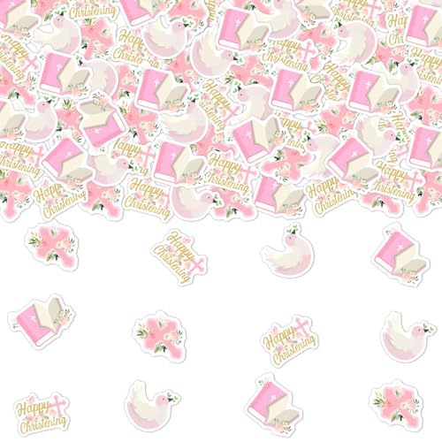 Funmemoir Taufdekorationen für Mädchen Rosa – 200 Stück Happy Taufe Konfetti Doppelseitig Taufe Tisch Streukonfetti für Taufe Erstkommunion Taufe Tag Dekorationen Funmemoir Taufdekorationen für Mädchen Rosa – 200 Stück Happy Taufe Konfetti Doppelseitig Taufe Tisch Streukonfetti für Taufe Erstkommunion Taufe Tag Dekorationen von Funmemoir