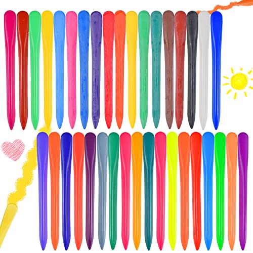 Funmo 36 Farben Wachsmalstifte,Dreieckige Buntstifte,Malstifte Set für Kinder,Buntstifte ohne schmutzige Hände,Farbstifte,Buntstifte kinder,Crayons,Geschenke für Kinder von Funmo