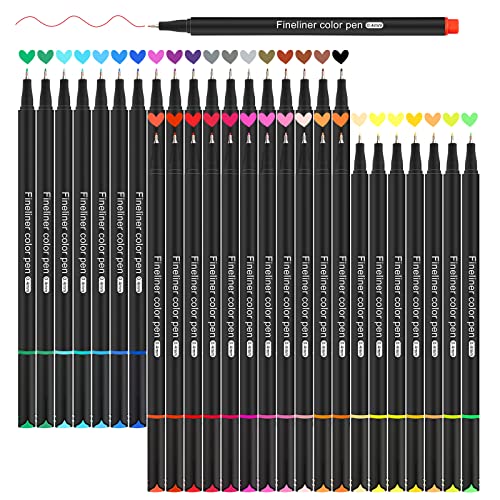 Fineliner Stift, 36 Farben Feine Filzstifte 0.4mm Spitze, Feiner Spitze zum Schreiben, Ausmalen, Markieren, Journaling Comics, Ideal für Bullet Journal Zubehör Fineliner Stift, 36 Farben Feine Filzstifte 0.4mm Spitze, Feiner Spitze zum Schreiben, Ausmalen, Markieren, Journaling Comics, Ideal für Bullet Journal Zubehör von Funnasting