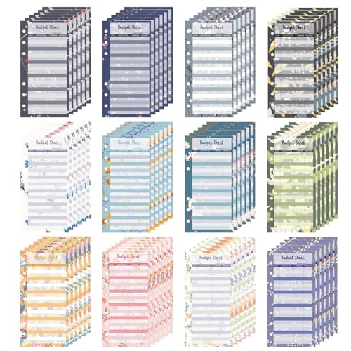 Funngy A6 Budget Planner,72 PCS Budget Blätter A6 Nachfüll Inlays Spar Challenge Budgetplaner 6 Löcher Budget Binder Planner Zubehör Nachfüllpapier für Binder Notebook 6 Holes Budget Card Funngy A6 Budget Planner,72 PCS Budget Blätter A6 Nachfüll Inlays Spar Challenge Budgetplaner 6 Löcher Budget Binder Planner Zubehör Nachfüllpapier für Binder Notebook 6 Holes Budget Card von Funngy
