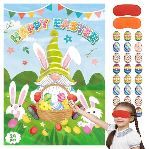 Funnlot Spiel Ostern für Kinder Sticker Poster,Ostern Zwerg Mit Bunny Ohr Poster Spiel Ostern-Partyspiel,Ostern Basteln Dekoration Ostergeschenke Funnlot Spiel Ostern für Kinder Sticker Poster,Ostern Zwerg Mit Bunny Ohr Poster Spiel Ostern-Partyspiel,Ostern Basteln Dekoration Ostergeschenke von Funnlot