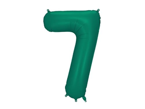 FB1S-7-012B Folienballon mit der Zahl 7, Flaschengrün Funny Balloons Miami LLC von Funny Balloons Miami LLC