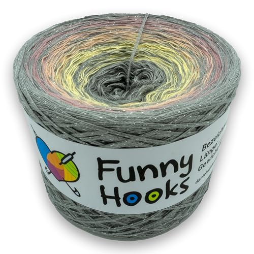 Funny Hooks Bobbel - Silver Linings (2000m, 3fädig, 400g) von Funny Hooks