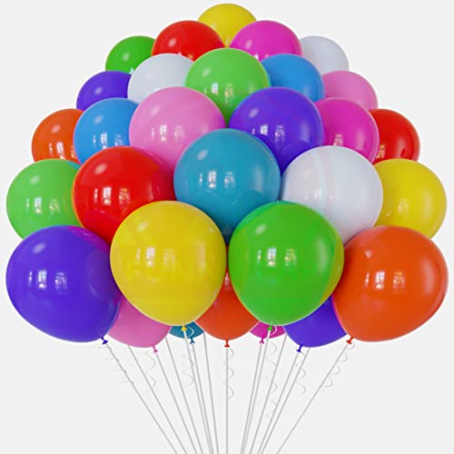 Funny Papi Geburtstag Luftballons Bunt 33 - Groß 30 cm – Helium Luftballons aus 100% NATURLATEX – Helium Ballons in 11 Farben aufblasbare Luftballon für Deko Taufen Hochzeiten Partys von Funny Papi
