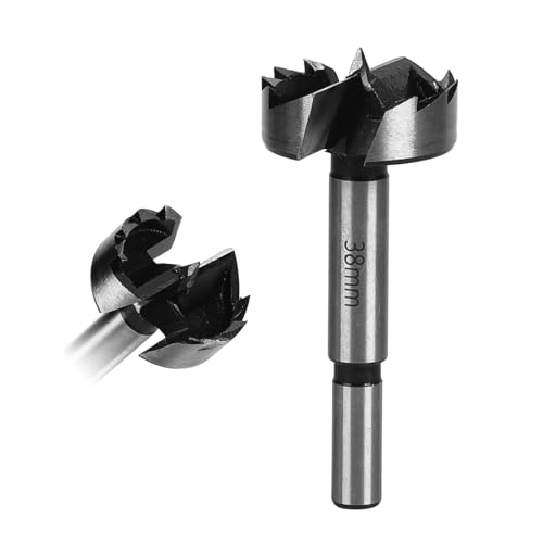 Forstnerbohrer 38mm für Hart- & Weichholz, Forstner Bits, Länge 90mm, 10mm Schaftdurchmesser, Bohraufsätze mit Rundschaft, Forstner Bohrer, Zubehör Bohrmaschine Forstnerbohrer 38mm für Hart- & Weichholz, Forstner Bits, Länge 90mm, 10mm Schaftdurchmesser, Bohraufsätze mit Rundschaft, Forstner Bohrer, Zubehör Bohrmaschine von Funnytek