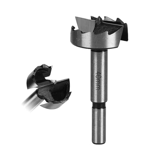 Forstnerbohrer 40mm für Hart- & Weichholz, Forstner Bits, Länge 90mm, 10mm Schaftdurchmesser, Bohraufsätze mit Rundschaft, Forstner Bohrer, Zubehör Bohrmaschine Forstnerbohrer 40mm für Hart- & Weichholz, Forstner Bits, Länge 90mm, 10mm Schaftdurchmesser, Bohraufsätze mit Rundschaft, Forstner Bohrer, Zubehör Bohrmaschine von Funnytek