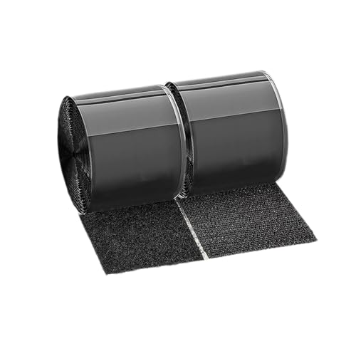 Klettband selbstklebend Set Extra Stark Breit Hakenband & Flauschband, Wiederverwendbare Klett Kabelbinder für Außenbereich Kabelmanagement, DIY-Projekte und mehr - Schwarz 11cm x 6m Klettband selbstklebend Set Extra Stark Breit Hakenband & Flauschband, Wiederverwendbare Klett Kabelbinder für Außenbereich Kabelmanagement, DIY-Projekte und mehr - Schwarz 11cm x 6m von Funnytek