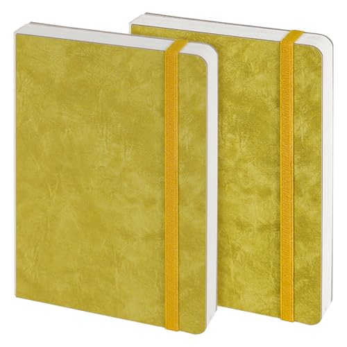 Funto Aquarell-Tagebuch, 7,5 x 5 Zoll, 2 Packungen mit je 44 Seiten, kaltgepresste 100% Baumwolle, grüner Einband aus PU-Leder, Künstlerbedarf für gemischte Medien Funto Aquarell-Tagebuch, 7,5 x 5 Zoll, 2 Packungen mit je 44 Seiten, kaltgepresste 100% Baumwolle, grüner Einband aus PU-Leder, Künstlerbedarf für gemischte Medien von Funto