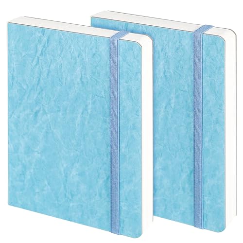 Funto Aquarell-Tagebuch, 7,5 x 5 Zoll, 2 Packungen mit je 44 Seiten, kaltgepresste 100% Baumwolle, perlmuttartiger blauer Einband aus PU-Leder, Künstlerbedarf für gemischte Medien Funto Aquarell-Tagebuch, 7,5 x 5 Zoll, 2 Packungen mit je 44 Seiten, kaltgepresste 100% Baumwolle, perlmuttartiger blauer Einband aus PU-Leder, Künstlerbedarf für gemischte Medien von Funto