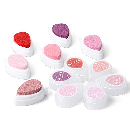Funxim Stempelkissen Rosa Ink Pad Fingerabdrücke Set, zum Papier Handwerk Stoff Malerei Basteln und zum kreativen Gestalten 6er Set Funxim Stempelkissen Rosa Ink Pad Fingerabdrücke Set, zum Papier Handwerk Stoff Malerei Basteln und zum kreativen Gestalten 6er Set von Funxim