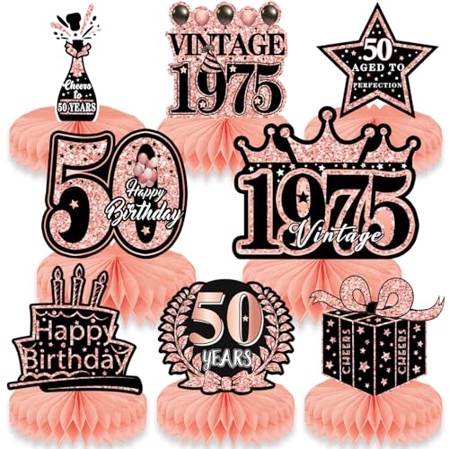 8 StüCk 50 Geburtstag Deko Geburtstag Frauen,Geburtstagsdeko 50 Frauen Bienenwabe MittelstüCk,Tischdeko Geburtstag Party Dekoration,Happy Birthday Tischdeko,Happy Birthday Tischdeko 8 StüCk 50 Geburtstag Deko Geburtstag Frauen,Geburtstagsdeko 50 Frauen Bienenwabe MittelstüCk,Tischdeko Geburtstag Party Dekoration,Happy Birthday Tischdeko,Happy Birthday Tischdeko von FuouYA