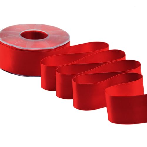 Furlanis A1040 31 Doppelsatinband, Rot, 40 mm x 25 m von Furlanis