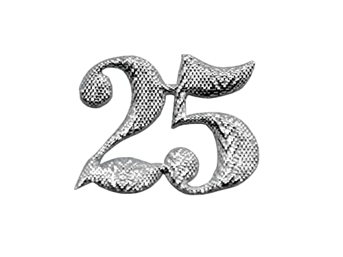 Furlanis - Dekoration für 25. Jahrestag, Geburtstag, Silberhochzeit - Silber, 25 Stück von Furlanis