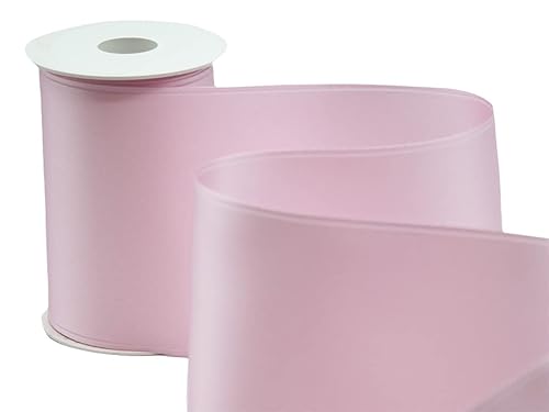 Furlanis Doppelsatinband, Babyrosa, 100 mm x 10 m von Furlanis
