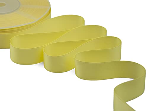 Furlanis Doppelsatinband, Gelb, 25 mm x 25 m von Furlanis