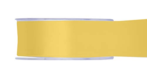 Furlanis Doppelsatinband, Gelb, 40mm x 25m von Furlanis