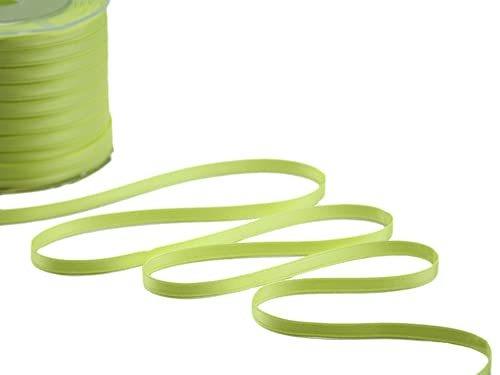 Furlanis Doppelsatinband, Italienische Gewebe-Saure Grün, 6 mm x 25 m, Säuregrün von Furlanis