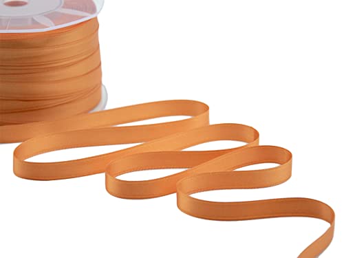 Furlanis Doppelsatinband, Pfirsich Orange, 10 mm x 25 m von Furlanis