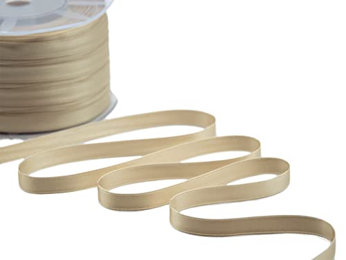 Furlanis Doppelsatinband, Beige, 10 mm x 25 m von Furlanis