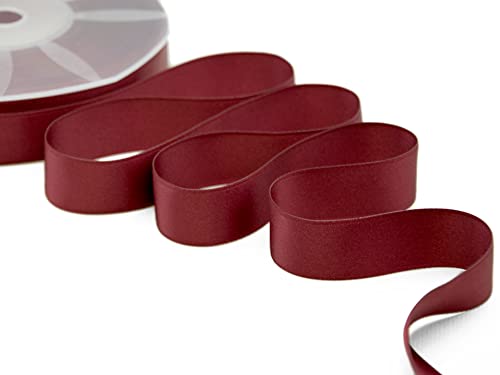 Furlanis Doppelsatinband, Bordeaux, 25mm x 50m Furlanis Doppelsatinband, Bordeaux, 25mm x 50m von Furlanis