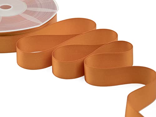 Furlanis Doppelsatinband, Dunkles Orange, 25 mm x 25 m von Furlanis