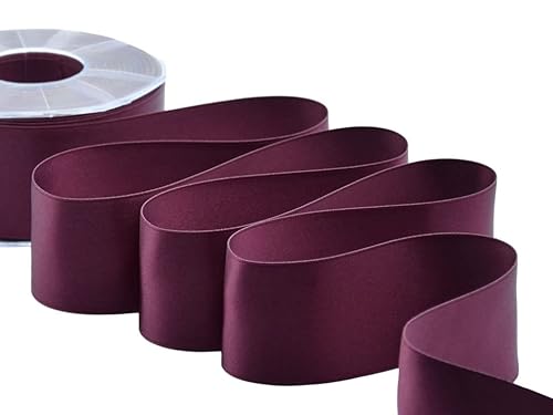 Furlanis Doppelsatinband, Bordeaux dunkel, 48 mm x 25 m Furlanis Doppelsatinband, Bordeaux dunkel, 48 mm x 25 m von Furlanis