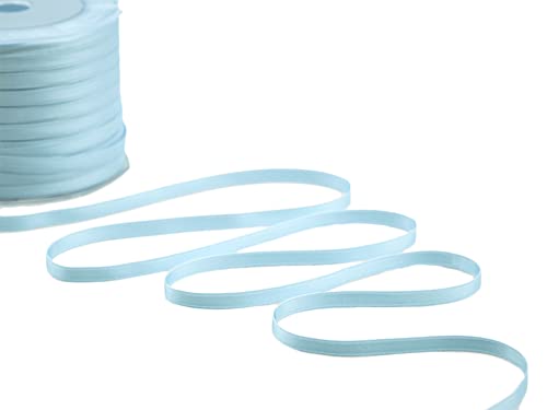 Furlanis - Doppelsatinband, Italienische Gewebe - Baby Hellblau, 6 mm x 25 m von Furlanis