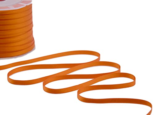 Furlanis Doppelsatinband, Italienische Gewebe-Orange, 6 mm x 25 m von Furlanis