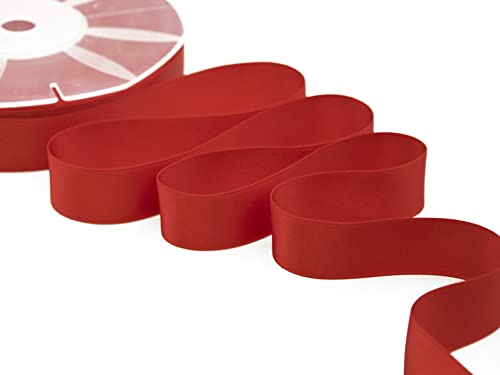 Furlanis Doppelsatinband, Satin, Rot, 25mm x 50m von Furlanis