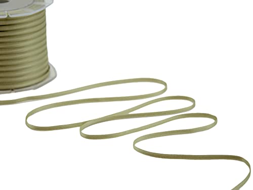 Furlanis Doppelsatinband, Italienische Gewebe-Graugrün, 3 mm x 50 m, Salbeigrün von Furlanis