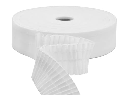 Furlanis - Gardinenband im Verhältnis 1:3 mit 1 Tasche und 3 Schnüren, Italienischer Stoff - 55mm, Gelb von Furlanis