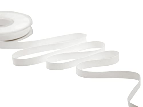 Furlanis - Polycotton Band, Dekoratives Band für Verpackungen, Hochzeitsbevorzugungen, Italienische Gewebe - Naturweiß, 10 mm x 25 m von Furlanis