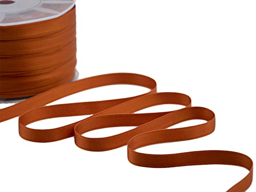 Zorzetto s.r.l. Doppelsatinband, Dunkles Orange, 10 mm x 100 m von Furlanis