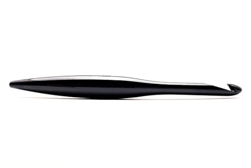 Furls CrochetOnyx Streamline Metall, poliert und mattiert, Häkelnadeln mit ergonomischem Griff, 17,8 cm (Onyx – poliert, G – 4,00 mm) von Furls Crochet